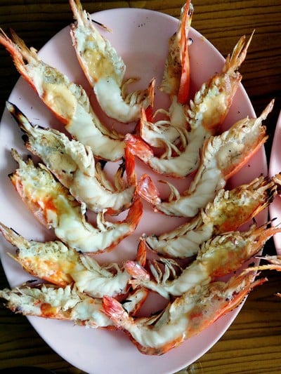 กุ้งตัวเล็กไปนิด แต่สดดีงาม