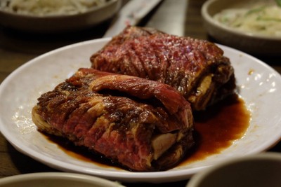 เมนูของร้าน suwon rib Myeongdong