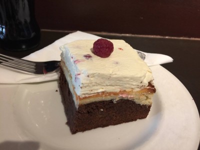Raspberry cheesecake brownie