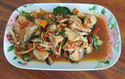 ปลาคังผัดฉ่า