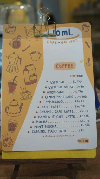 ป้ายราคาหรือสมุดเมนู