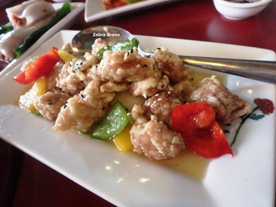 ไก่ราดซอสเลมอน