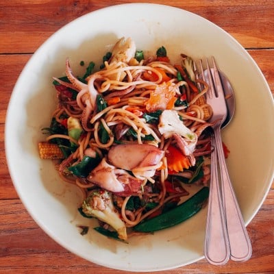 สปาเกตตี้ขี้เมาหมึก