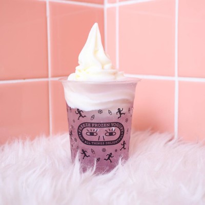 เมนูของร้าน Freeze Frozen Yogurt สยามพารากอน