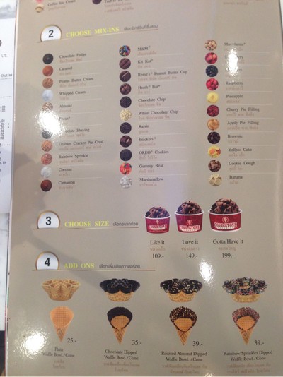 ป้ายราคาหรือสมุดเมนู