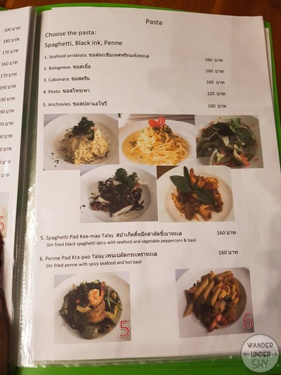 ป้ายราคาหรือสมุดเมนู