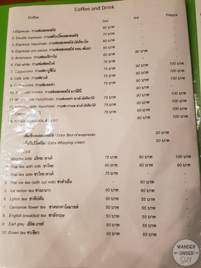 ป้ายราคาหรือสมุดเมนู
