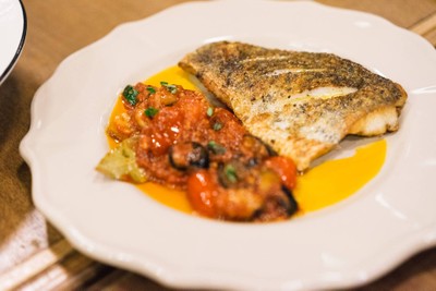 Pan-Fried Sea Bass Provançal Style