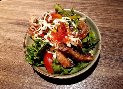 Mini Skin salmon salad