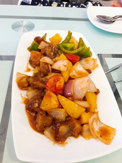 หมูราดซอส