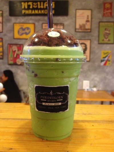 ชาเขียวถั่วแดงปั่น