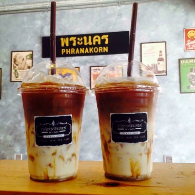 คาราเมลลาเต้เย็น