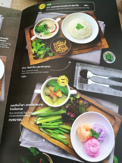 ป้ายราคาหรือสมุดเมนู