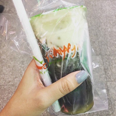 ชาแดงแอปเปิ้ลใส่เฉาก๊วย