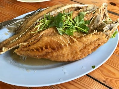 ปลากะพงทอดน้ำปลา