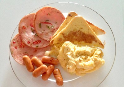 american breakfast ฉบับเด็กหอ