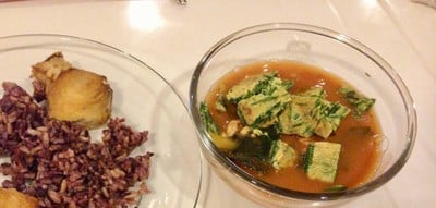 ข้าว-แกงส้มชะอมชุบไข่ 