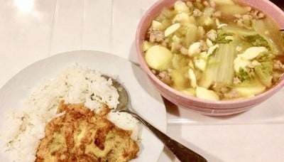 แกงจืดเต้าหู้-ข้าวไข่เจียว อาหารบ้านๆสุดอร่อย