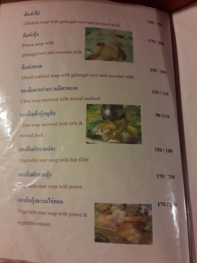 ป้ายราคาหรือสมุดเมนู