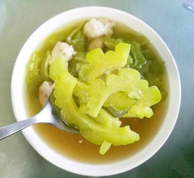 ต้มจืดมะระสดหมูสับ