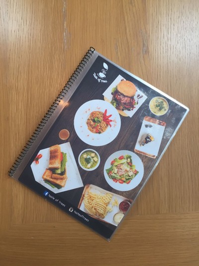 ป้ายราคาหรือสมุดเมนู