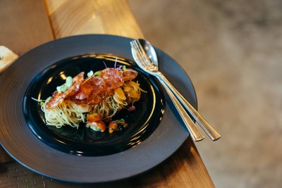 Angel Hair with Salami