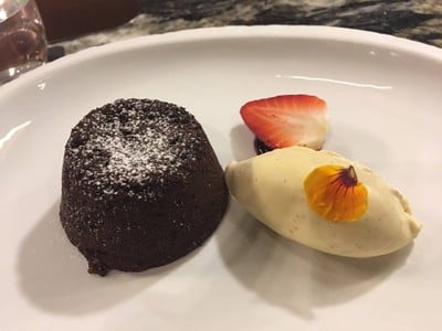 Chocolate Fondant With Vanilla Ice Cream