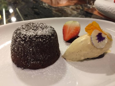 Chocolate Fondant With Vanilla Ice Cream