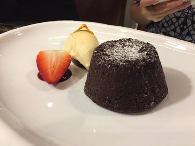 Chocolate Fondant With Vanilla Ice Cream