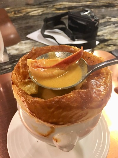 Lobster Bisque Puff Soup