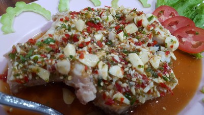 ปลาม้านึ่งมะนาว