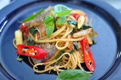 วิธีทำ สปาเก็ตตี้ขี้เมาปลาสลิด