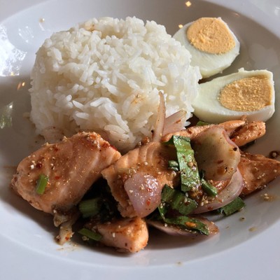 spicy salmon rice
