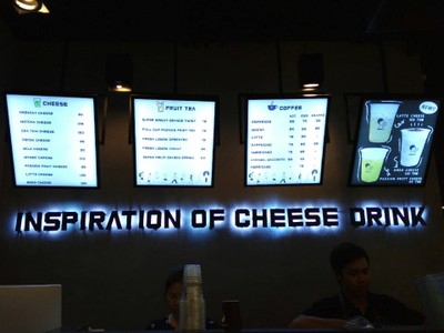 ป้ายราคาหรือสมุดเมนู