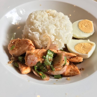 spicy salmon rice