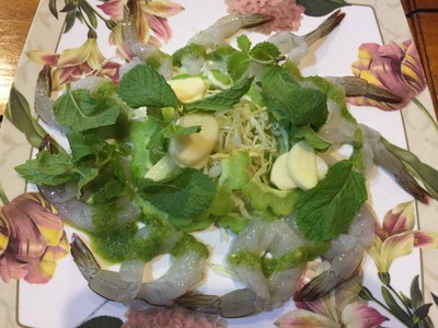 กุ้งแช่น้ำปลา