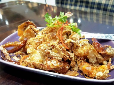 ปูนิ่มทอดซอสมะขาม