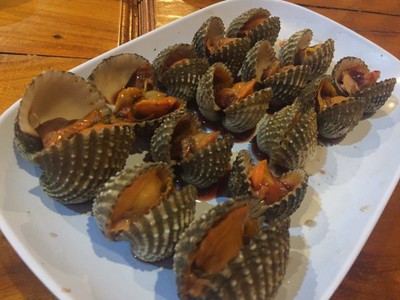 หอยแครงลวก