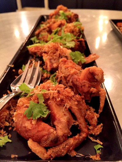 ปูนิ่มทอดกระเทียม