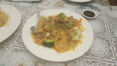 ซี่โครงหมูตุ๋นซอสมันปู