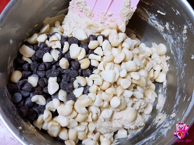 วิธีทำ Maccadamia Chocolate Chip Cookies