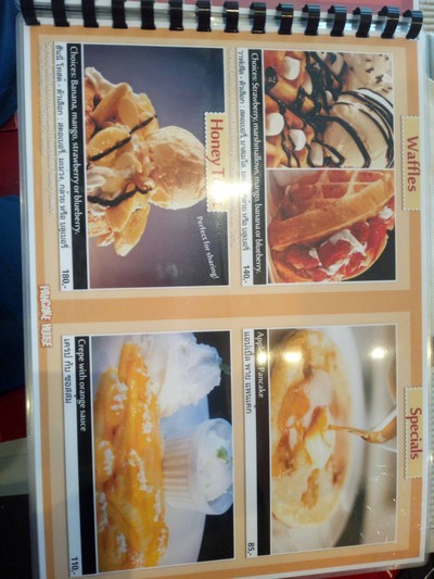 ป้ายราคาหรือสมุดเมนู