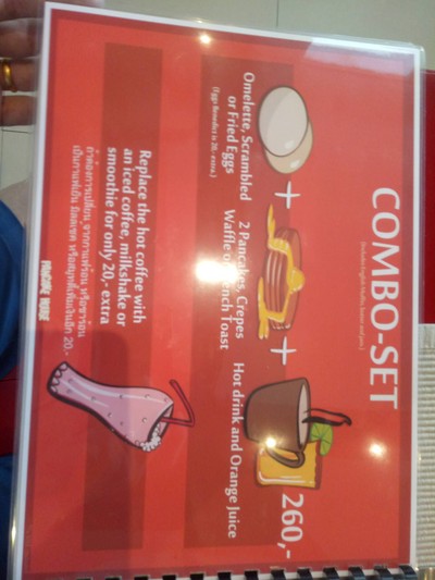 ป้ายราคาหรือสมุดเมนู