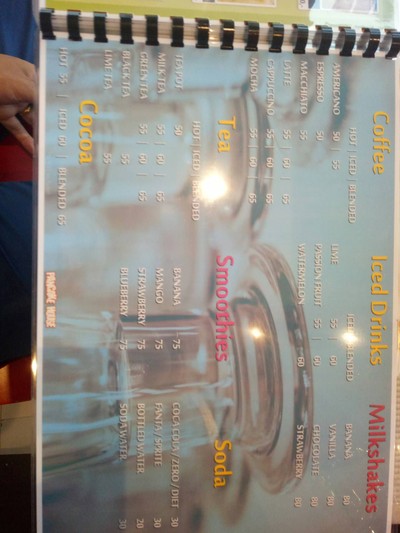 ป้ายราคาหรือสมุดเมนู