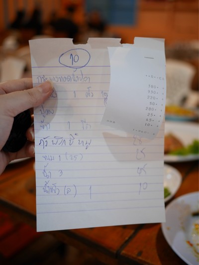 ป้ายราคาหรือสมุดเมนู