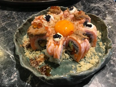 Salmon Shoyu Tama Roll