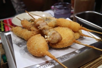 Kushikatsu แบบรวม 12 ไม้