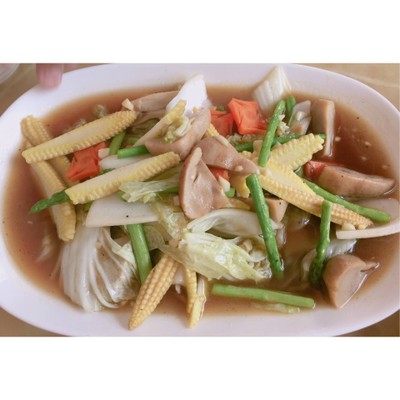 ผัดผักรวมกุ้ง