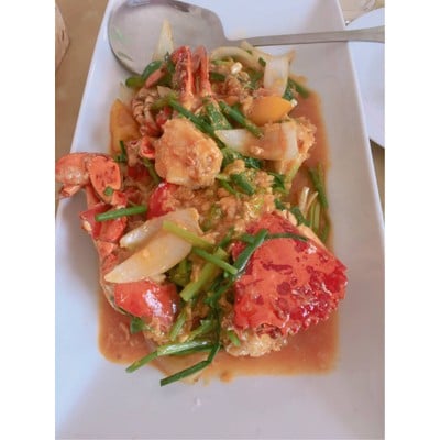 ปูผัดซอสมะนาว