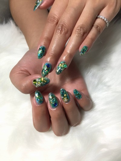 ต่อเล็บเพ้นท์สีเจล